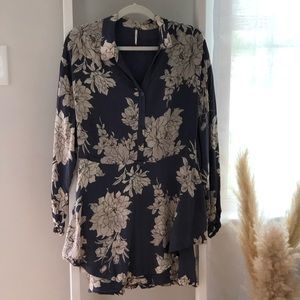 Free People Long Sleeve Mini Dress